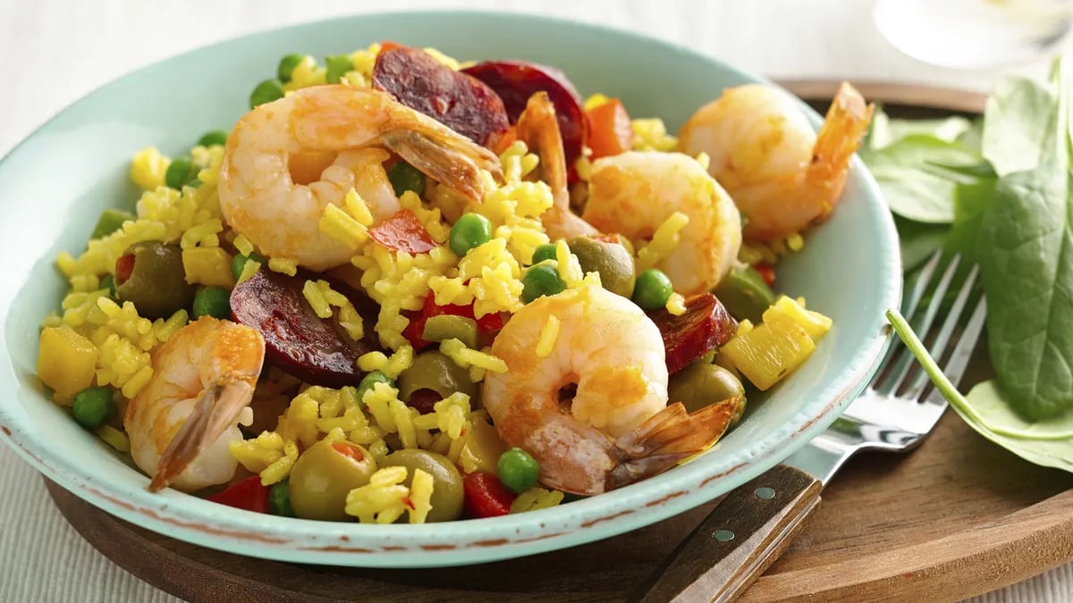 Easy Shrimp Paella 