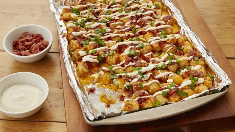 Loaded Baked Potato Totchos