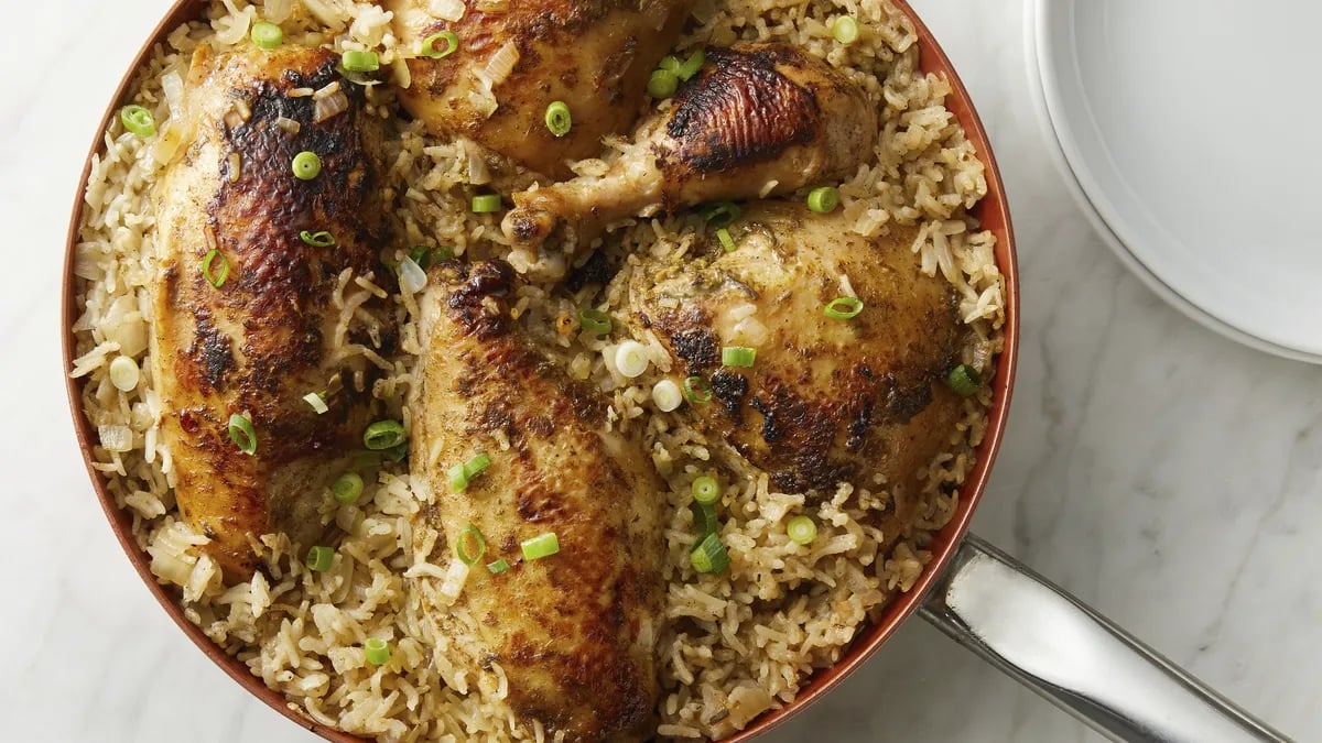 One-Pot Jerk Chicken and Rice