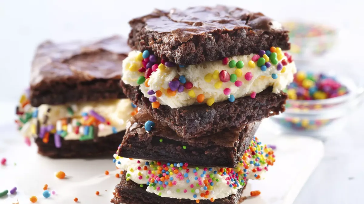 Brownie Ice Cream Sandwiches