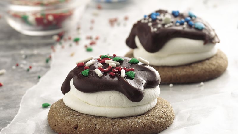 Fudge-Mallow Topped Cookies