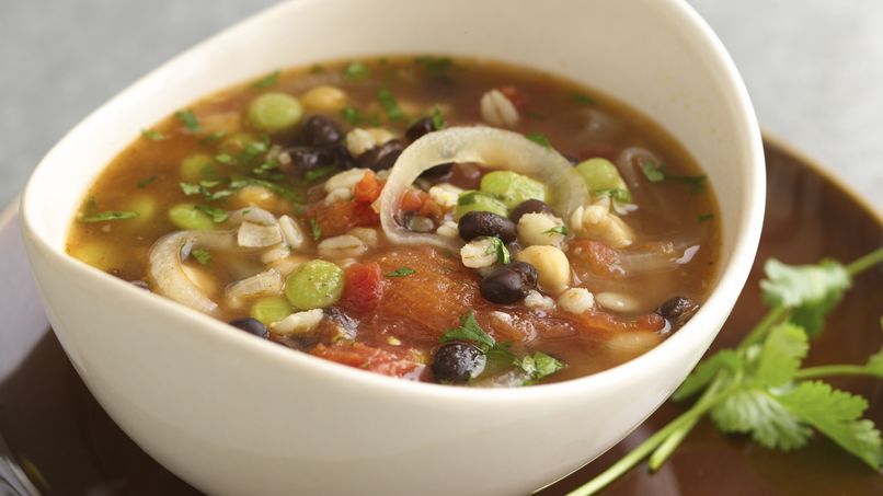 Sopa de Frijoles y Cebada