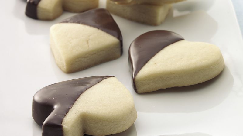 Chocolate-Dipped Shortbread Cookies