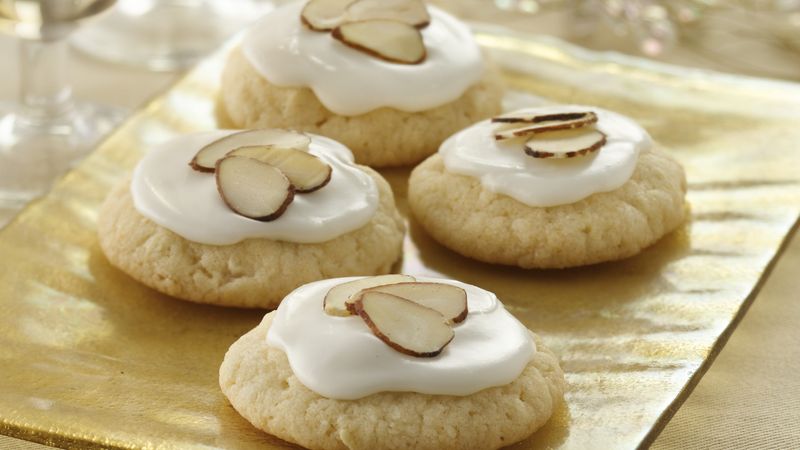 Glazed Almond Sugar Cookies