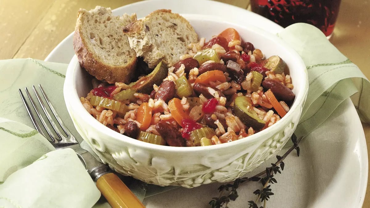 Italian Rice and Veggie Supper