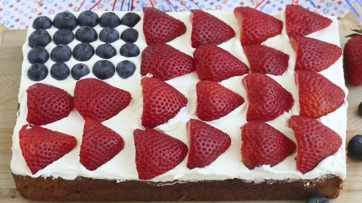 Flag Cookie Cake