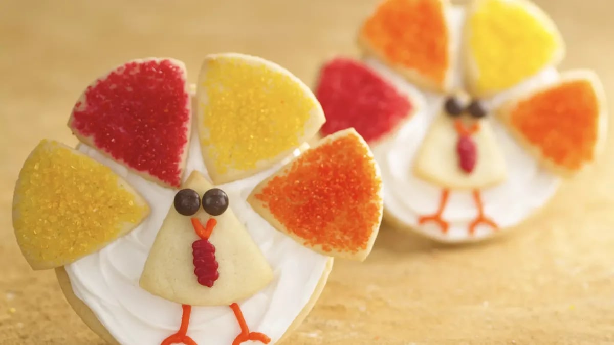 "It's Turkey Time" Cookies