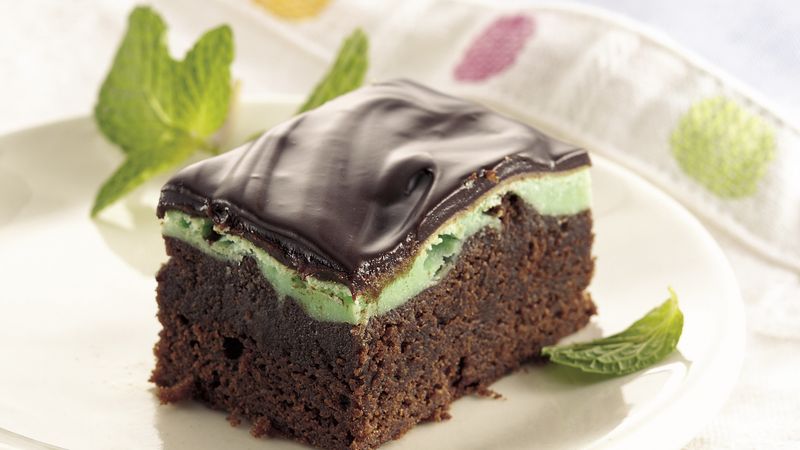 Chocolate-Frosted Mint Bars