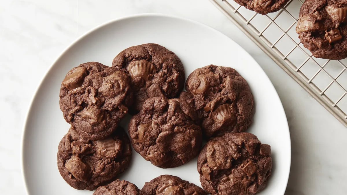 Double Chocolate Pudding Cookies