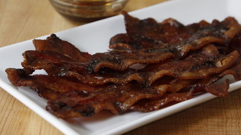 Maple-Brushed Bacon