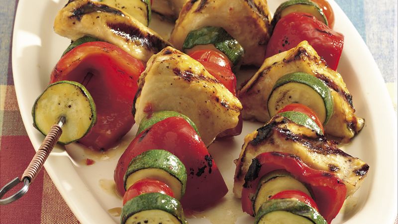 Sweet and Sour Grilled Swordfish Kabobs