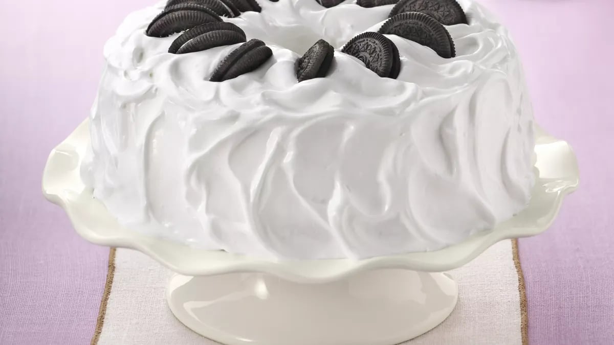 Cookies and Cream Angel Cake