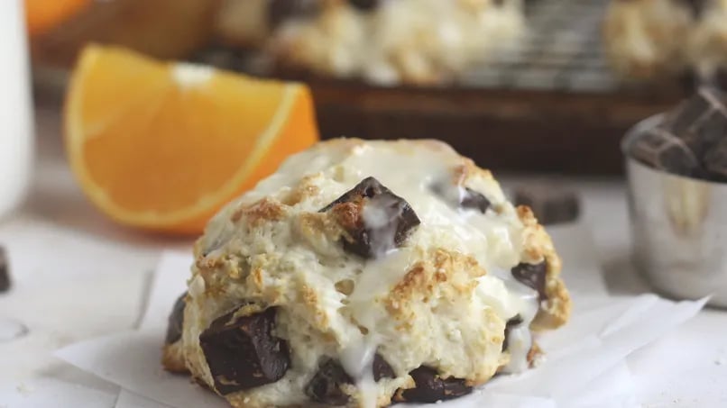 Orange Chocolate Chunk Biscuits