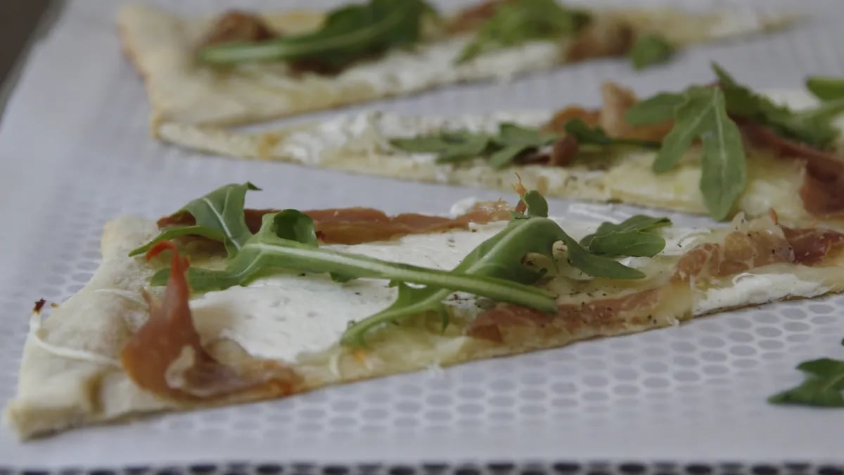 Prosciutto and Mozzarella Flatbread Pizza