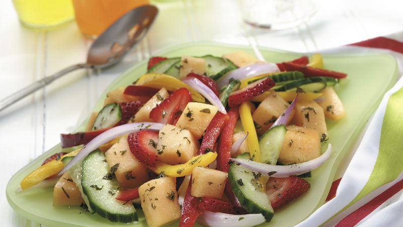 Minted Fruit and Veggie Salsa Salad