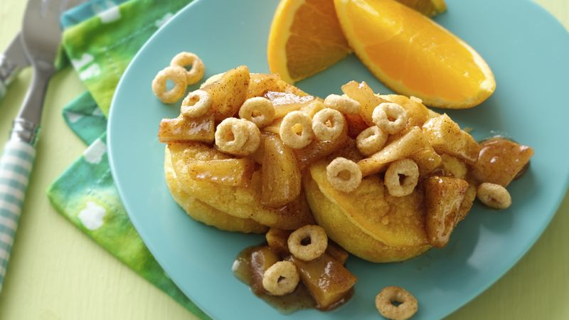 Mini German Pancake Puffs with Cinnamon Apples