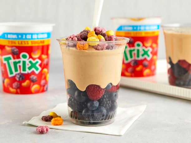 Peanut Butter Yogurt and Trix™ Parfaits