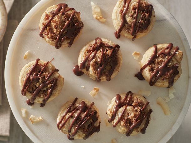 Chocolate Coconut Baklava Swirls