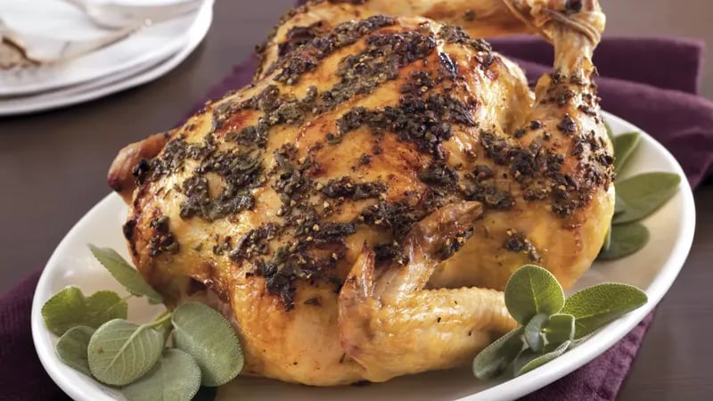 Apple Sage Roasted Chicken