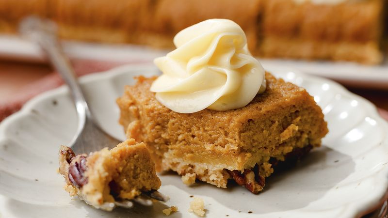 Pumpkin Pie Bars Recipe - BettyCrocker.com