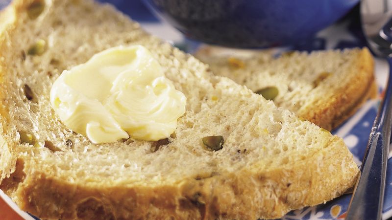 Bread Machine Pistachio-Olive Bread