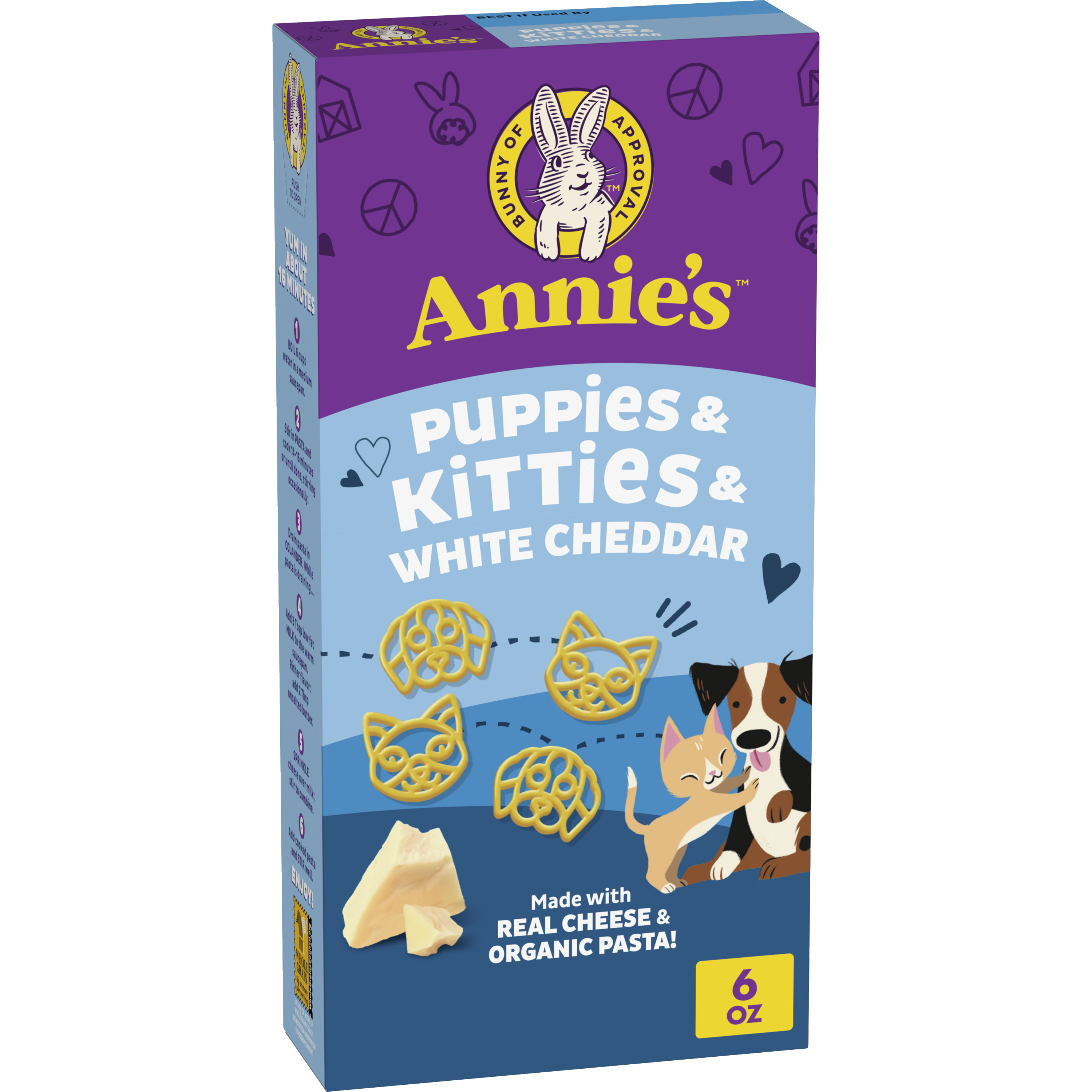 Puppies & Kitties & White Cheddar Pasta & Cheese | Annie's