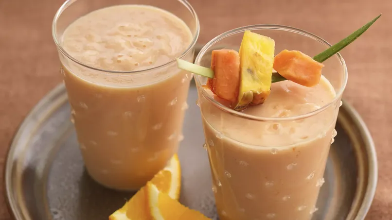 Papaya-Colada Smoothies