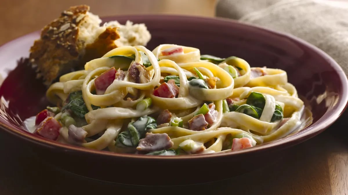 Pasta Carbonara with Bacon