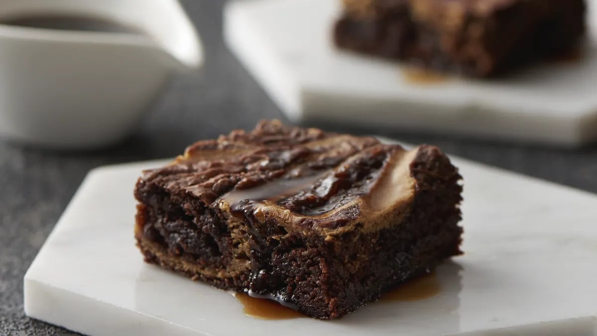 White Russian Cheesecake Brownies