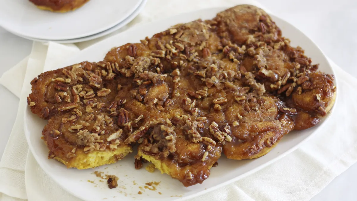 Pumpkin and Brown Butter Streusel Sticky Buns