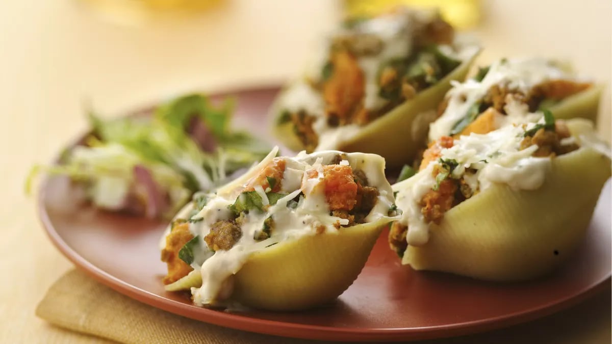 Roasted Butternut Squash-Stuffed Shells