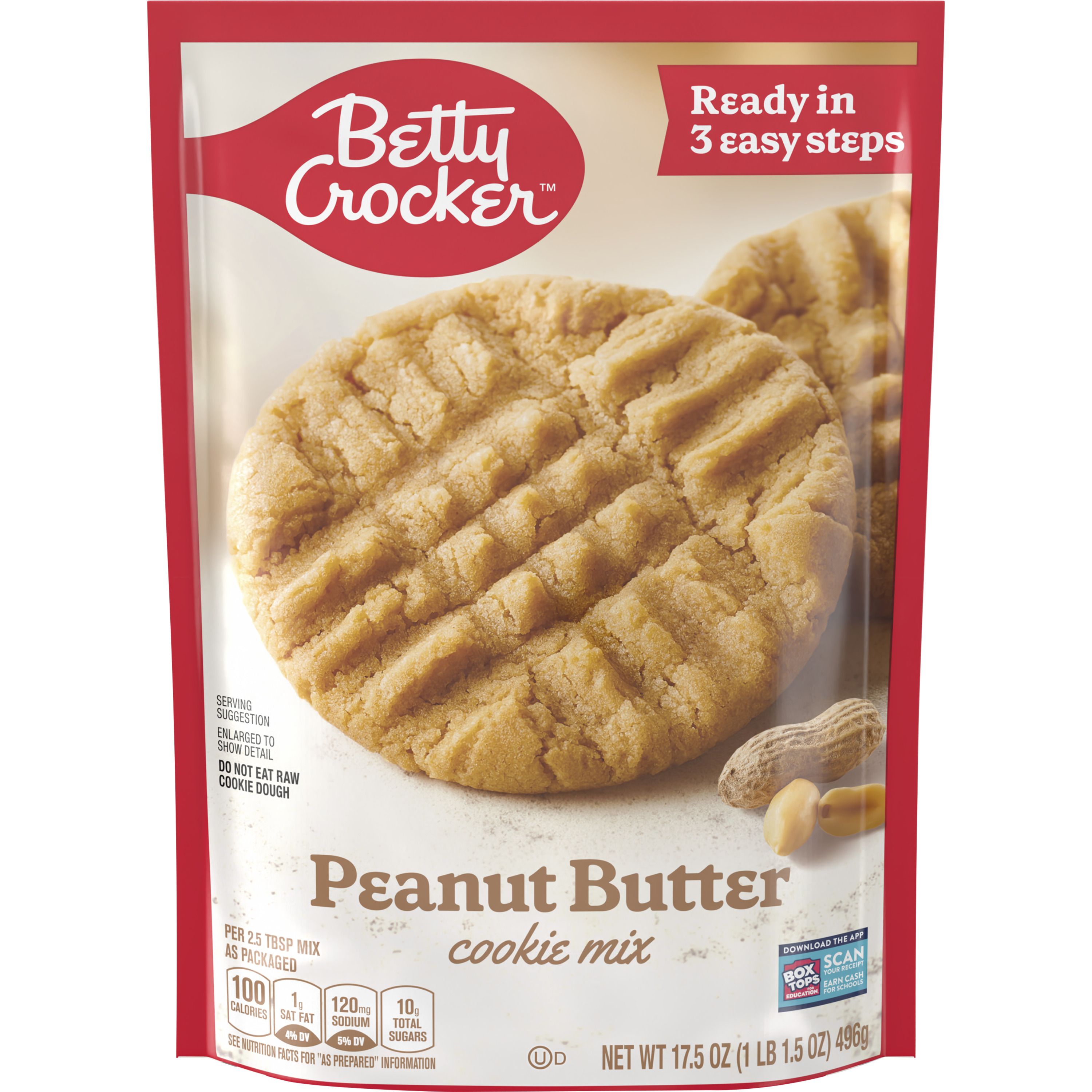 Betty Crocker™ Peanut Butter Cookie Mix - Front