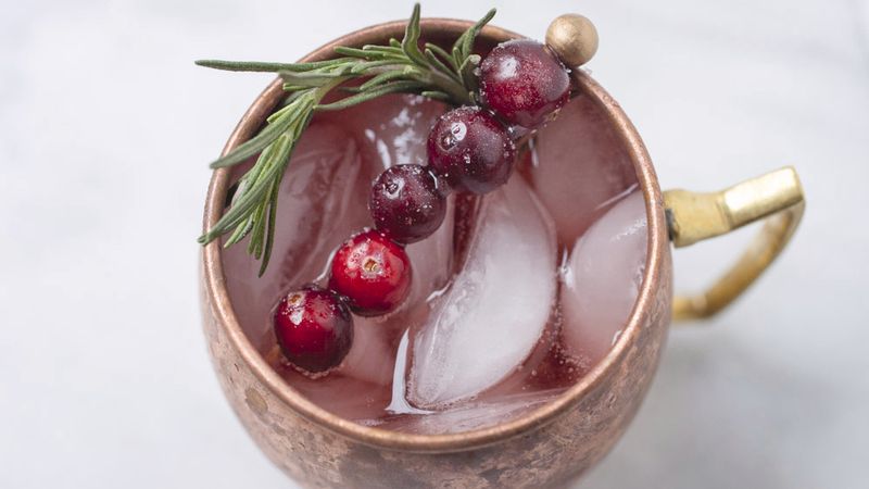 Christmas Moscow Mule Cocktail