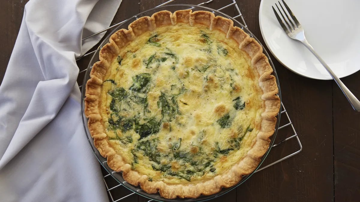 Spinach-Artichoke Quiche