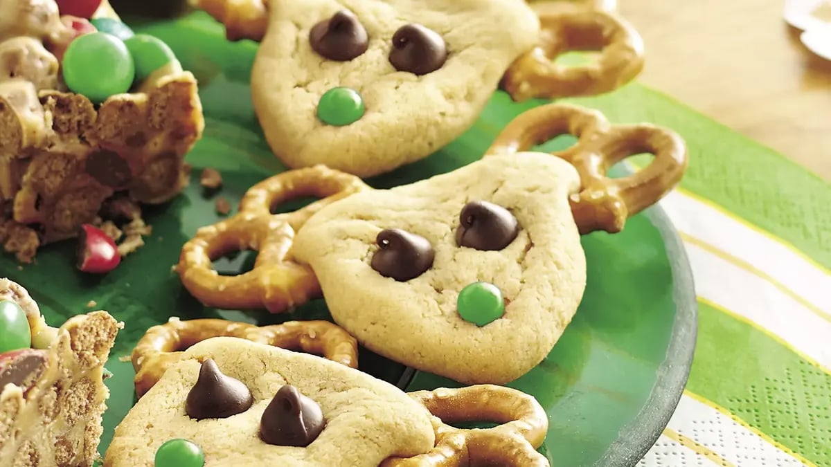 Peanut Butter Reindeer Cookies