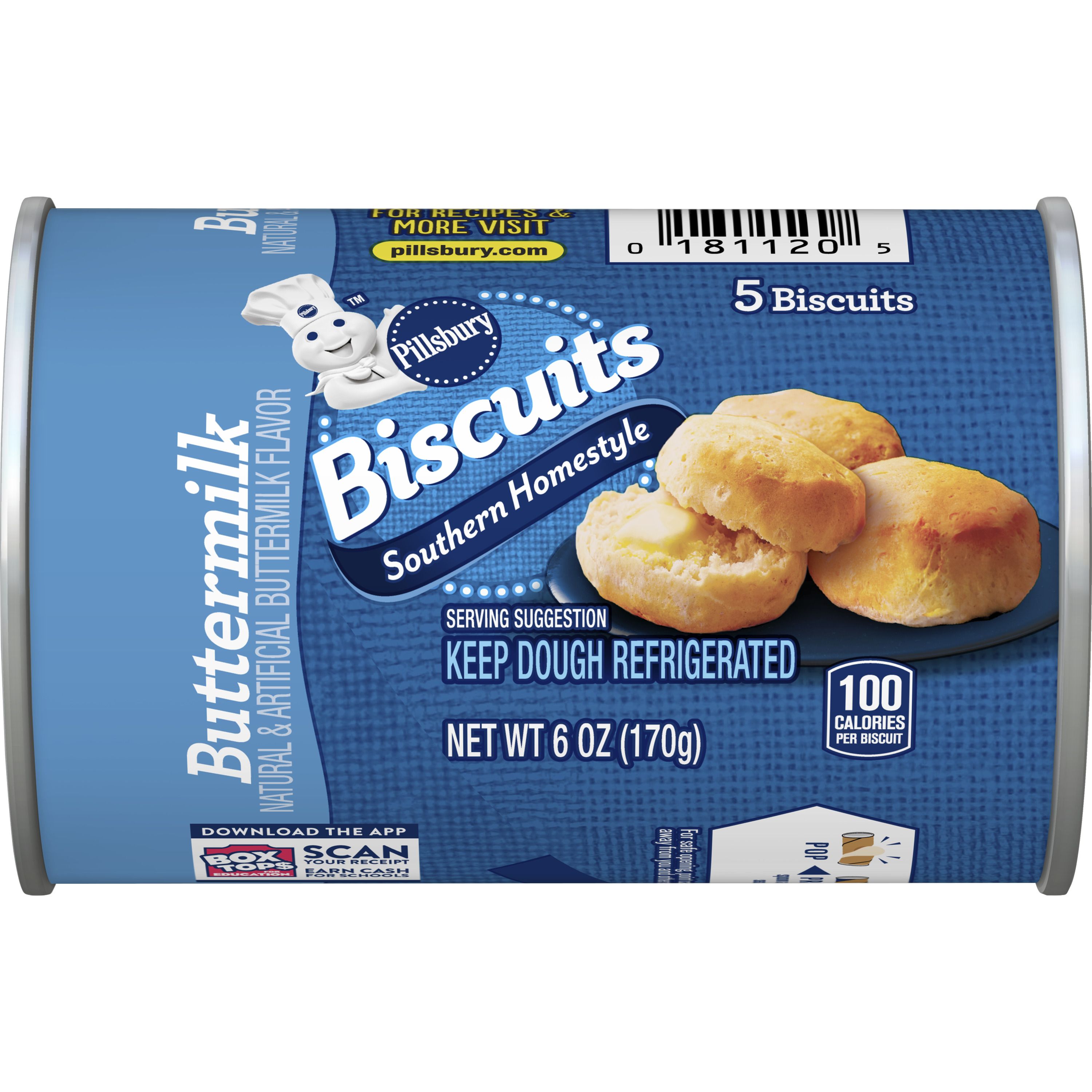 Pillsbury™ Southern Homestyle Buttermilk Biscuits 5 ct - Front