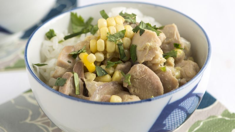 Thai Green Chicken and Corn Curry