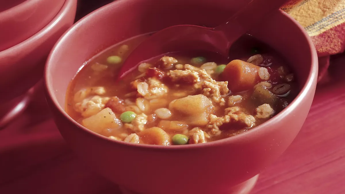 Hearty Turkey Barley Soup