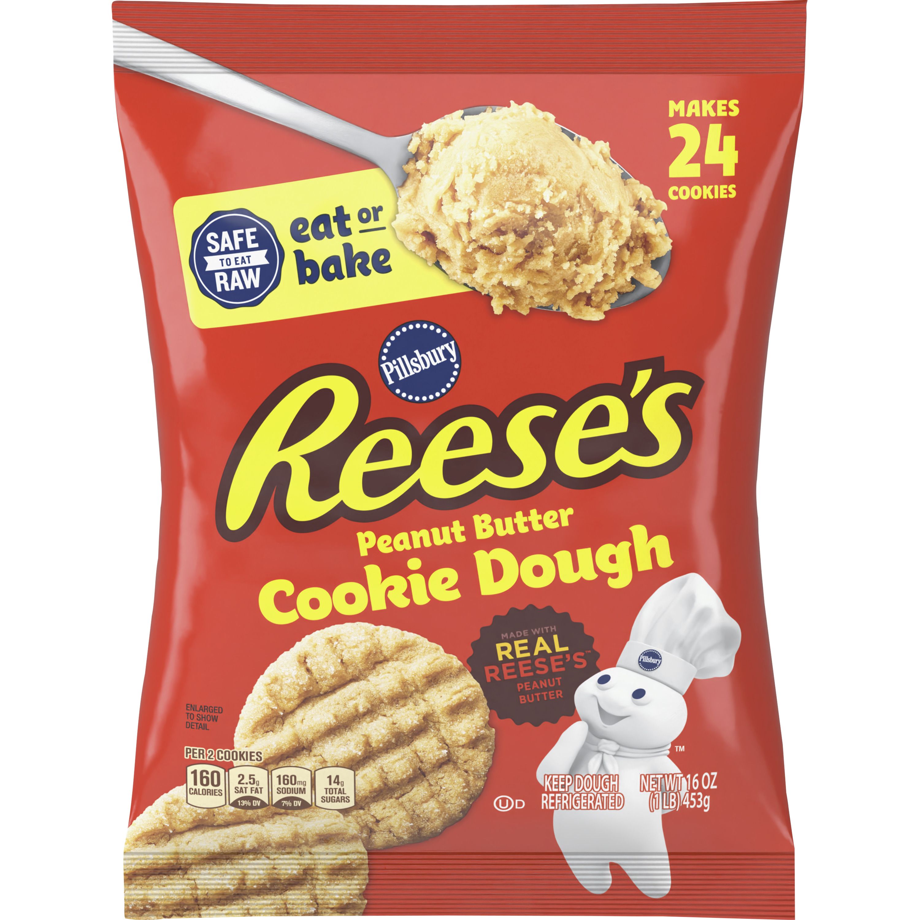 Pillsbury™ Ready to Bake! REESE’S Peanut Butter Cookie Dough - Front