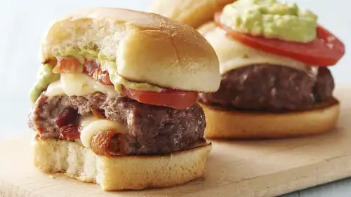 Cheesy Bacon-Stuffed Sliders