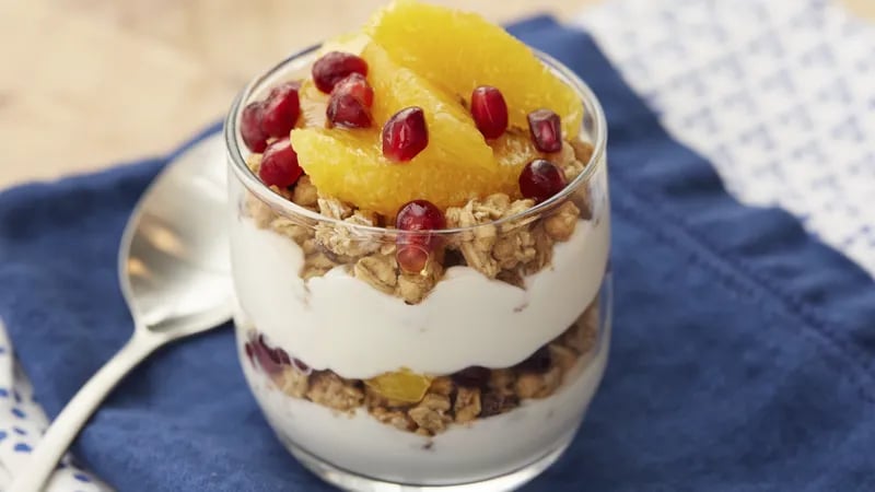 Winter Fruit Protein Parfait