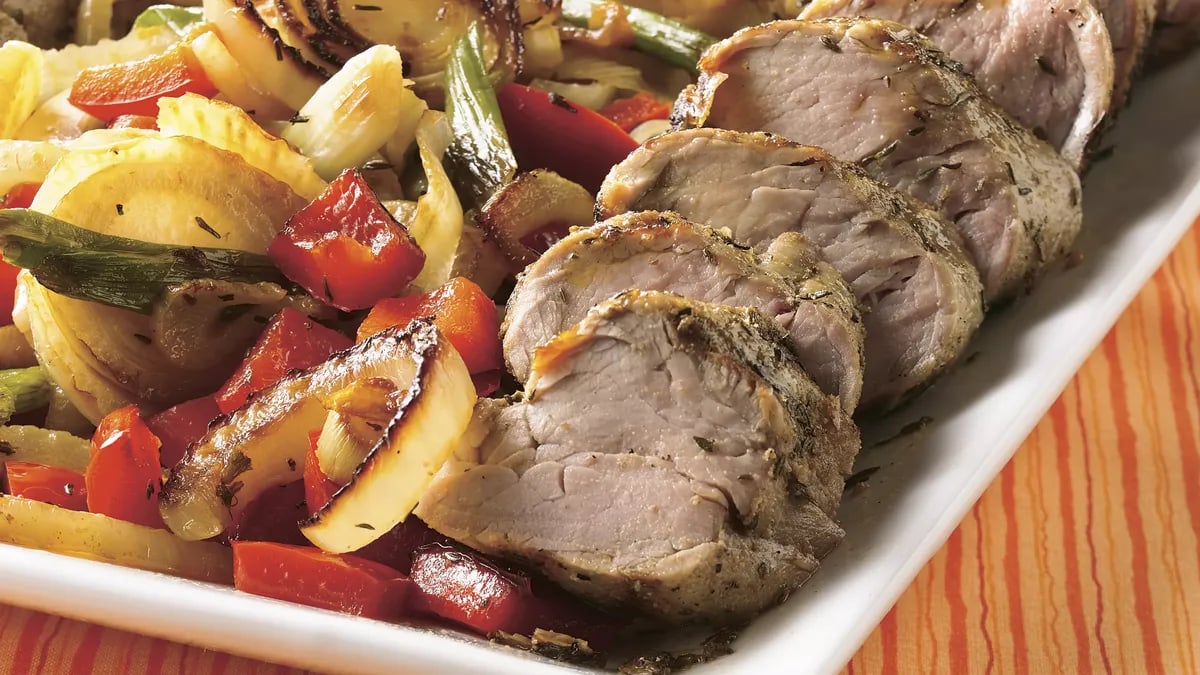 Savory Grilled Pork Tenderloins with Herbed Vegetables