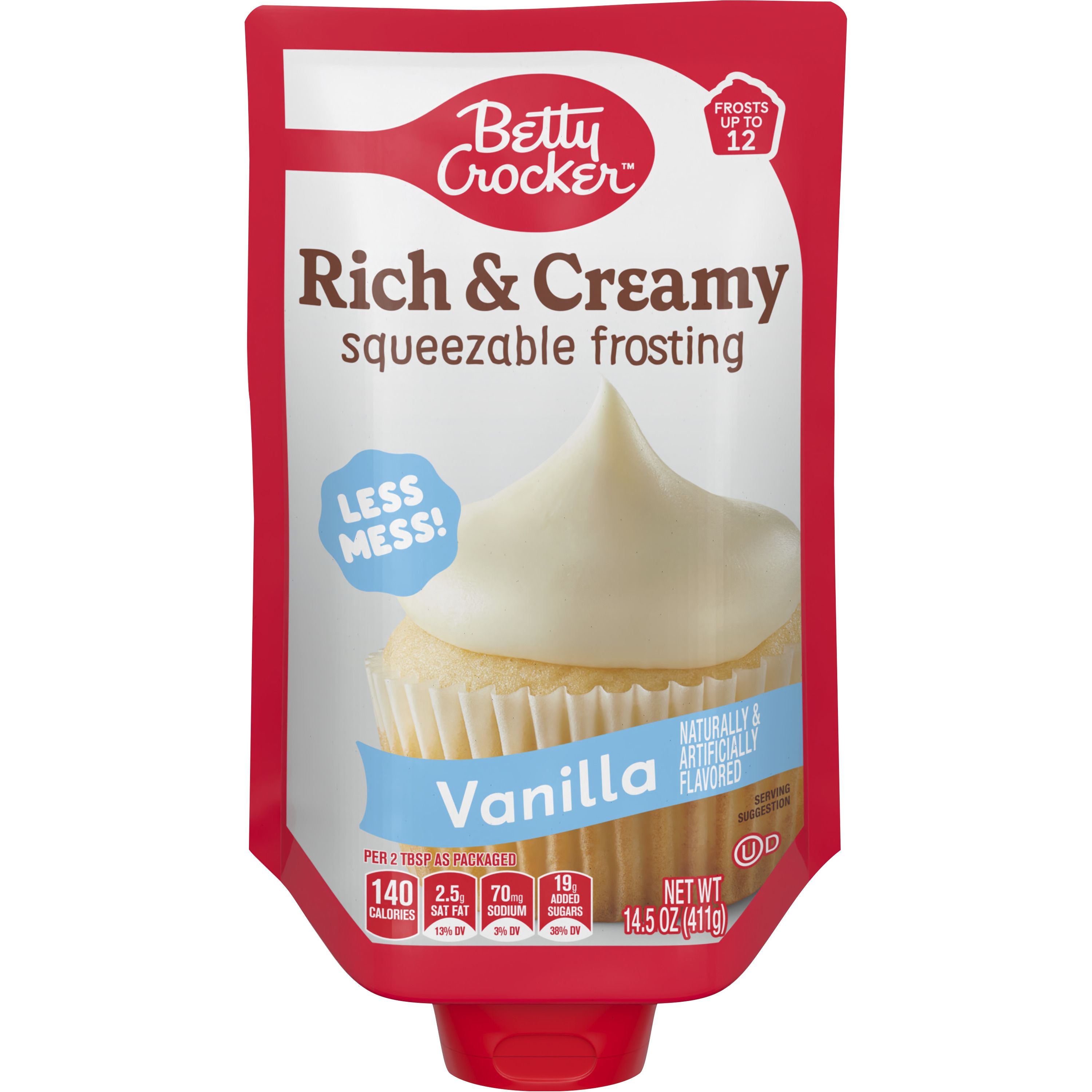Betty Crocker™ Rich and Creamy Squeezable Frosting - Vanilla - Front