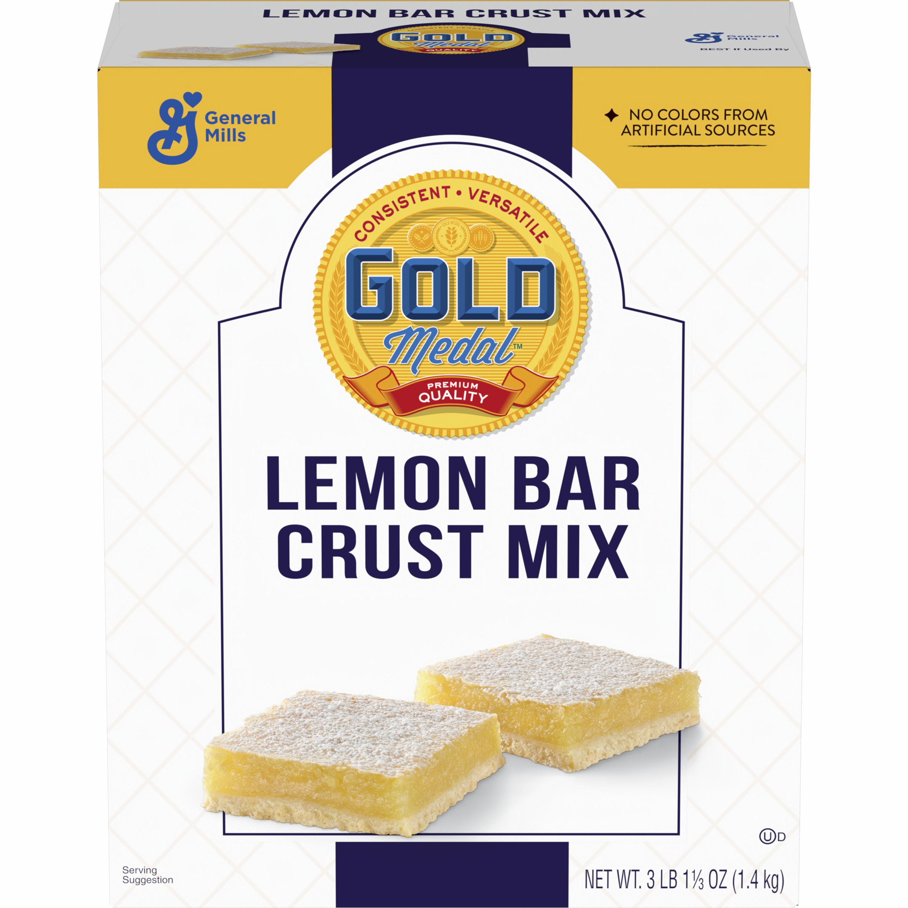 Front - 3D Gold Medal Bar Mix Box Lemon 6/4.1 LB
