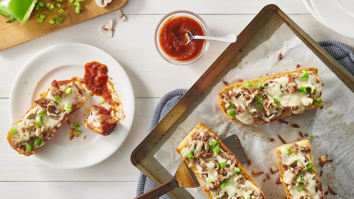 French Bread Garlic Toast Pizza