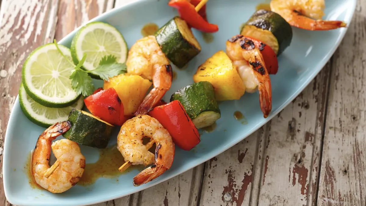 Taco Seasoned Shrimp Kabobs