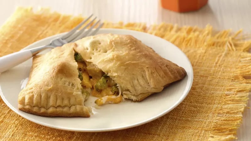 Cheesy Chicken Broccoli Crescent Foldovers