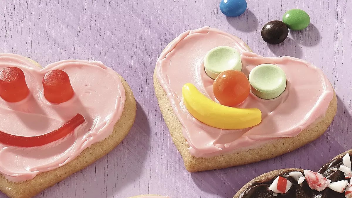 Sweetheart Face Cookies