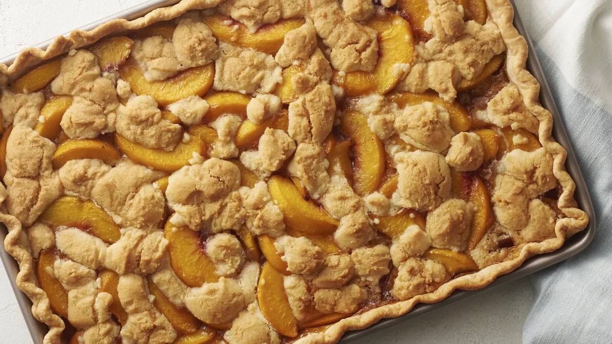 Peach Slab Pie