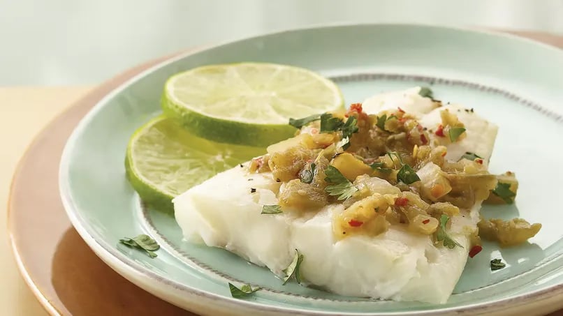 Broiled Fish with Salsa Verde